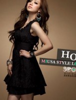 Japan Fashion - Vestido Importado Muito Sexy, Preto, Camada